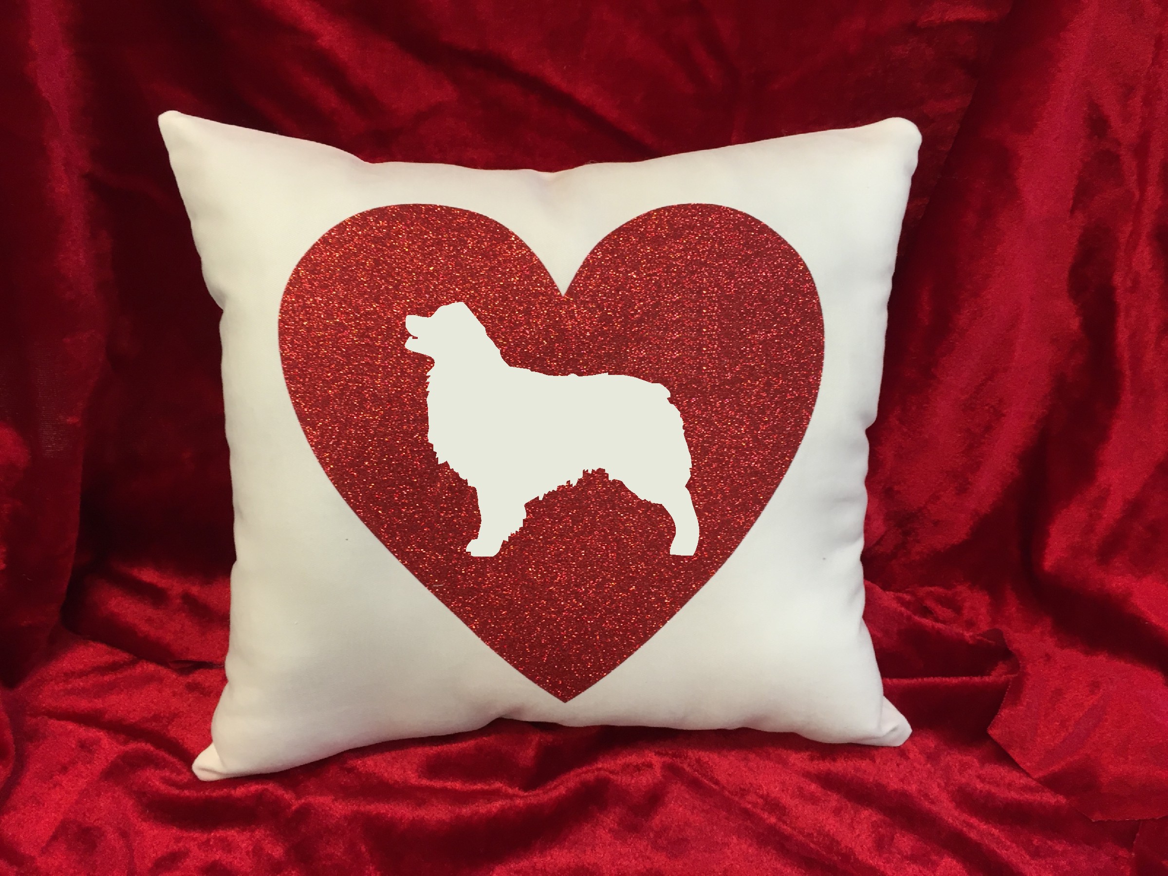 Dogs - Throw Pillow - Australian Shepherd